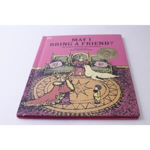 May I Bring A Friend, De Regniers, Picture Book, Vintage, ~ 250113-WH 56